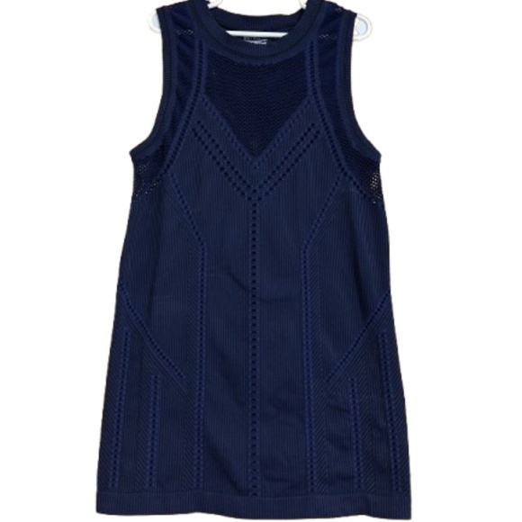 Athleta Women’s Navy Mesh Activewear | Workout Tank Top Sz-XS - Picture 2 of 5